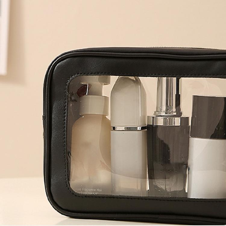 Clear Front Easy Access Toiletry Organizer Waterproof Portable Travel Makeup Accessories Bag for Women Girls