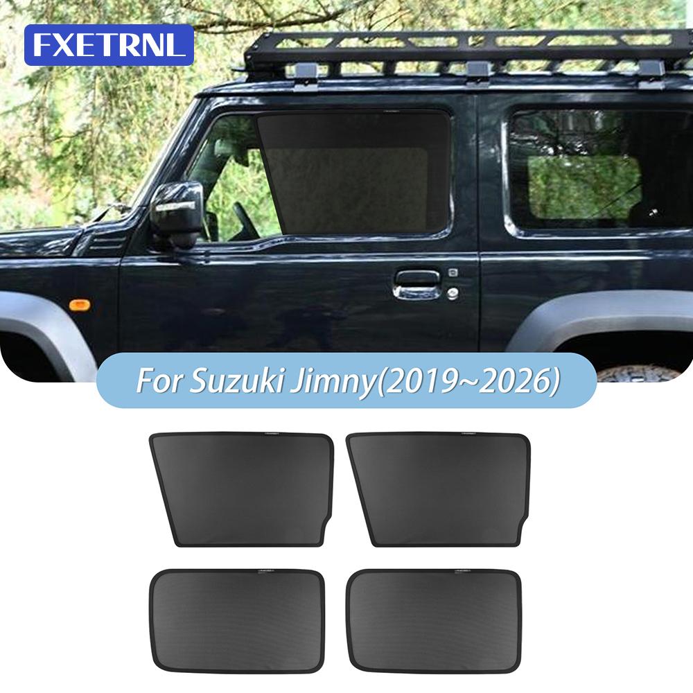 Tendalino Parasole in Rete Magnetica per Finestrino Auto per Suzuki Jimny JB64 JB74 JC74 2019-2024 2025 2026 3/5 Porte Finestrino Anteriore Posteriore Laterale Posteriore