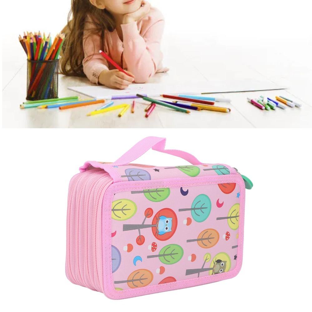 Foldable Colored Pencil Case 4 Layers Colored Pencil Bag Pencil Holder Art Beginner