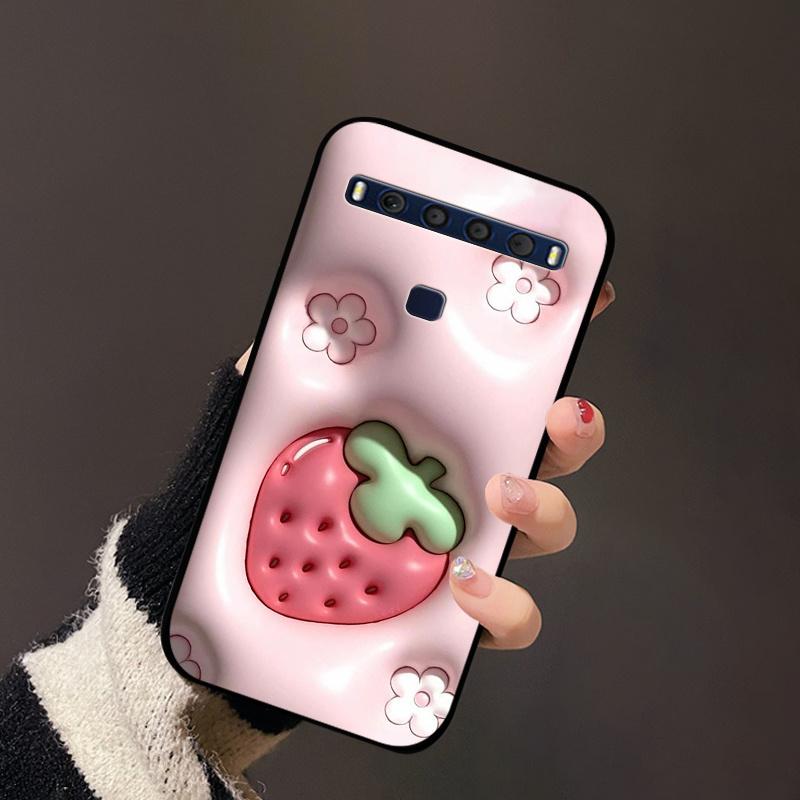 For TCL 10 Lite Case Silicon TPU Flower Landscape Phone Cases On for TCL 10L T770H T770B Portector Soft Cover 10Lite 4187U
