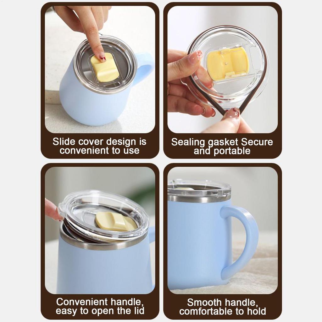 450ml insulated travel mug Coffee Tumbler Insulated Water Cup Sealed Leak-proof Water Cup Tea Milk Hot Chocolate Coffee cup