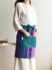 ORIGO Organic Handmade Cotton Waist Apron Delphinium