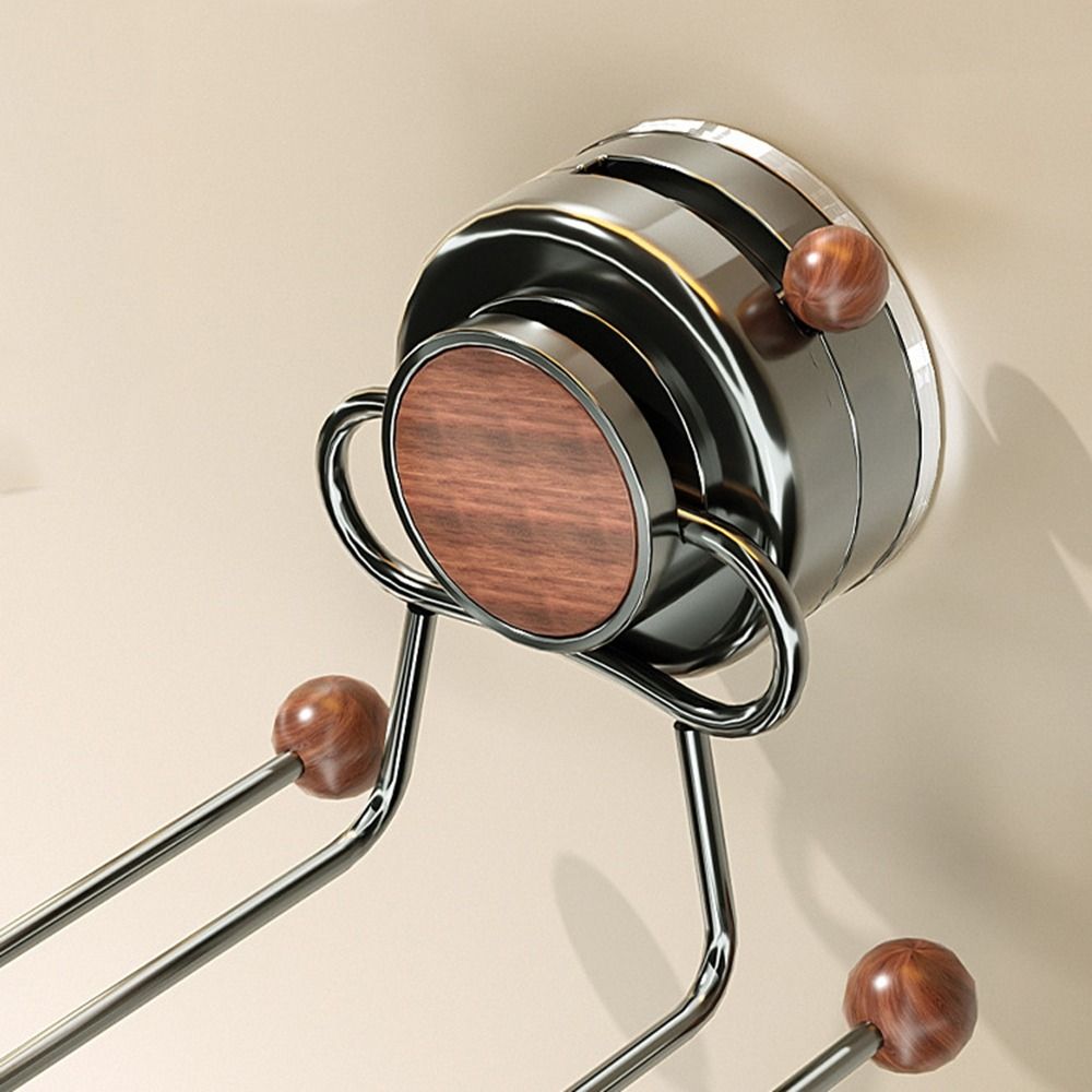 Wall Mounted Suction Cup Hair Dryer Holder Punch-Free Hair Blow Dryer Rack  for Home