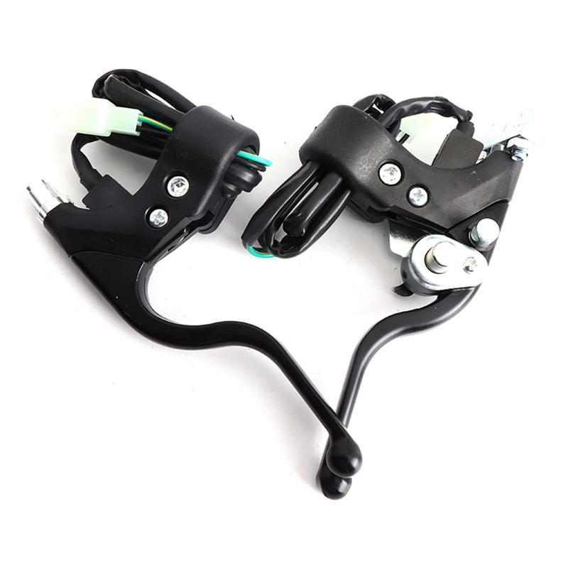 7/8 22mm Brake Levers Handle Assembly with Parking Brake for Pocket Dirt Bike Minimoto Buggy ATV Quad Bike Motorcycle Parts