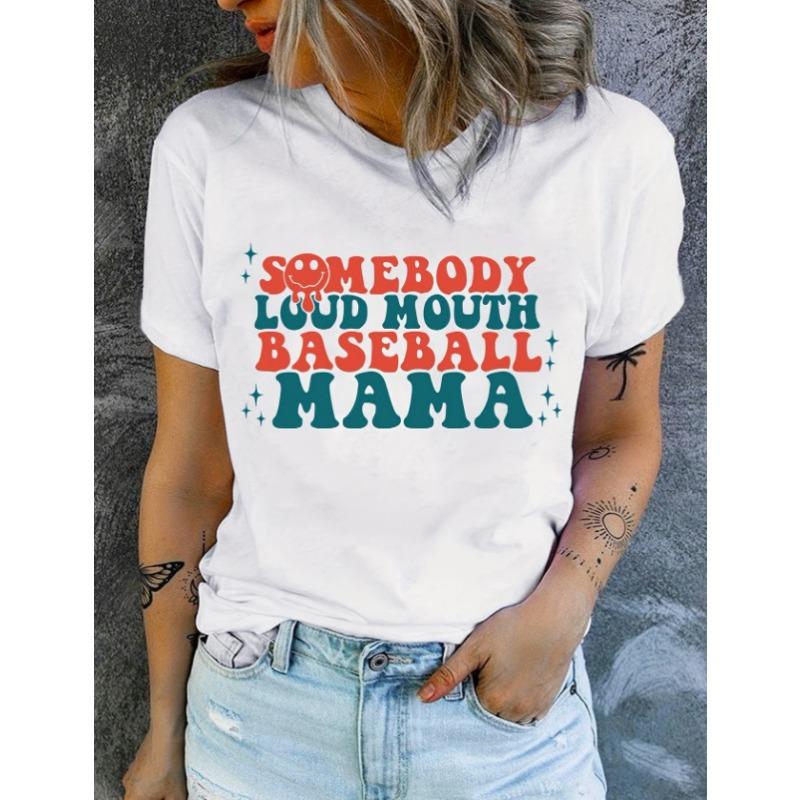 Summer Letter Love Printed Casual Short Sleeved Women's T-shirts
