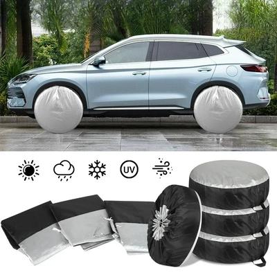 1/4PCS Tire Storage Bags Dustproof Waterproof S/L Portable Wheel Spare Vehicle Cover Bags Case Wheel Protector Car Polye