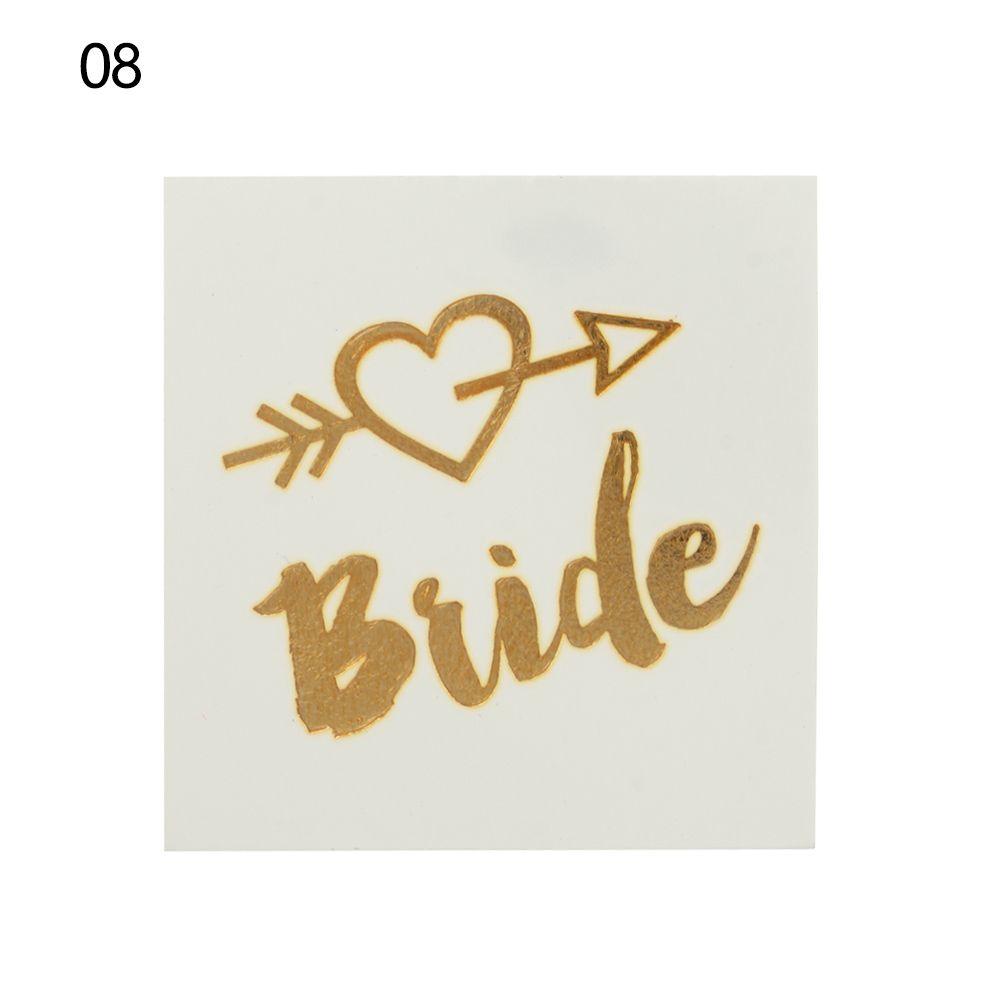 Bernvakarių lipdukas Nuotakos tatuiruotės lipdukas Nuotakos vakarėlio dekoracija Nuotakos komandos laikina tatuiruotė