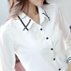 Versatile Korean Style Women's Chiffon Long-Sleeve Casual Loose Plus Size Shirt for Spring/Summer Fashion