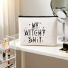 Witchcraft Makeup Bag Halloween Gothic Travel Cosmetic Bag Birthday Gift Witchcraft Lover Tarot Cards for Beginners Witch Coven