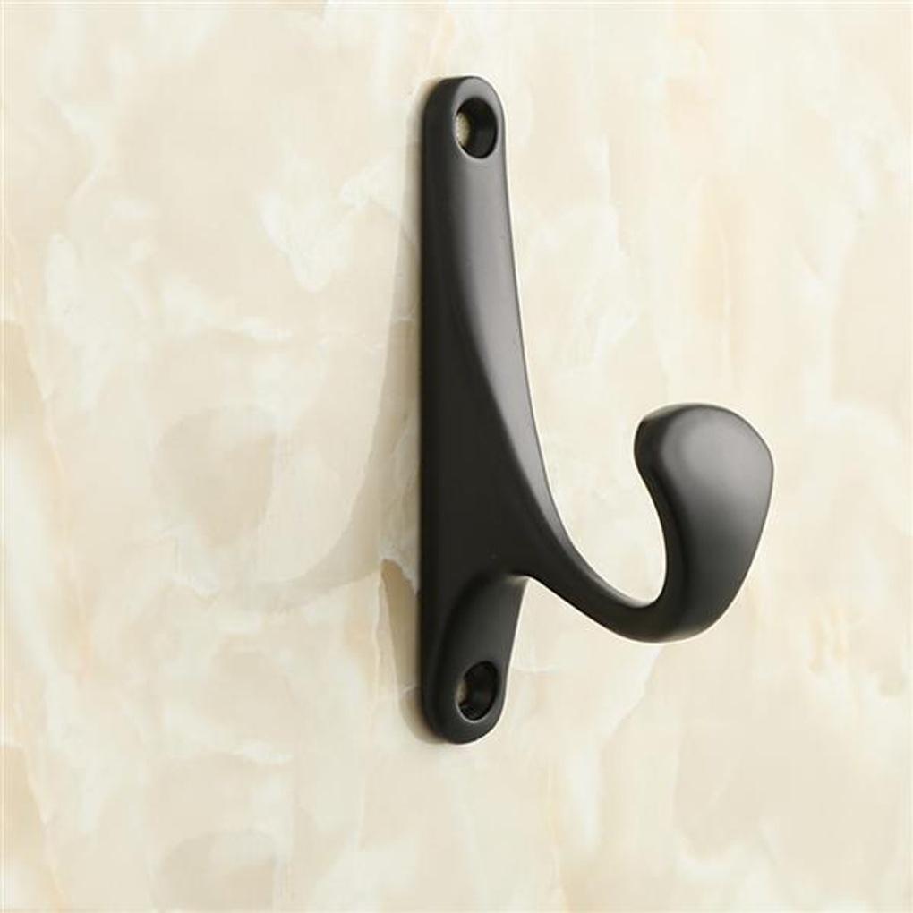Nordic style single hook hanger (black) / wardrobe wall hanger