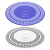 LP Stroboscope Mat 11.81 In X 3mm LP Turntables Calibration Disc Double Sided 33/45/78 RPM for Record Player Testing Speeds