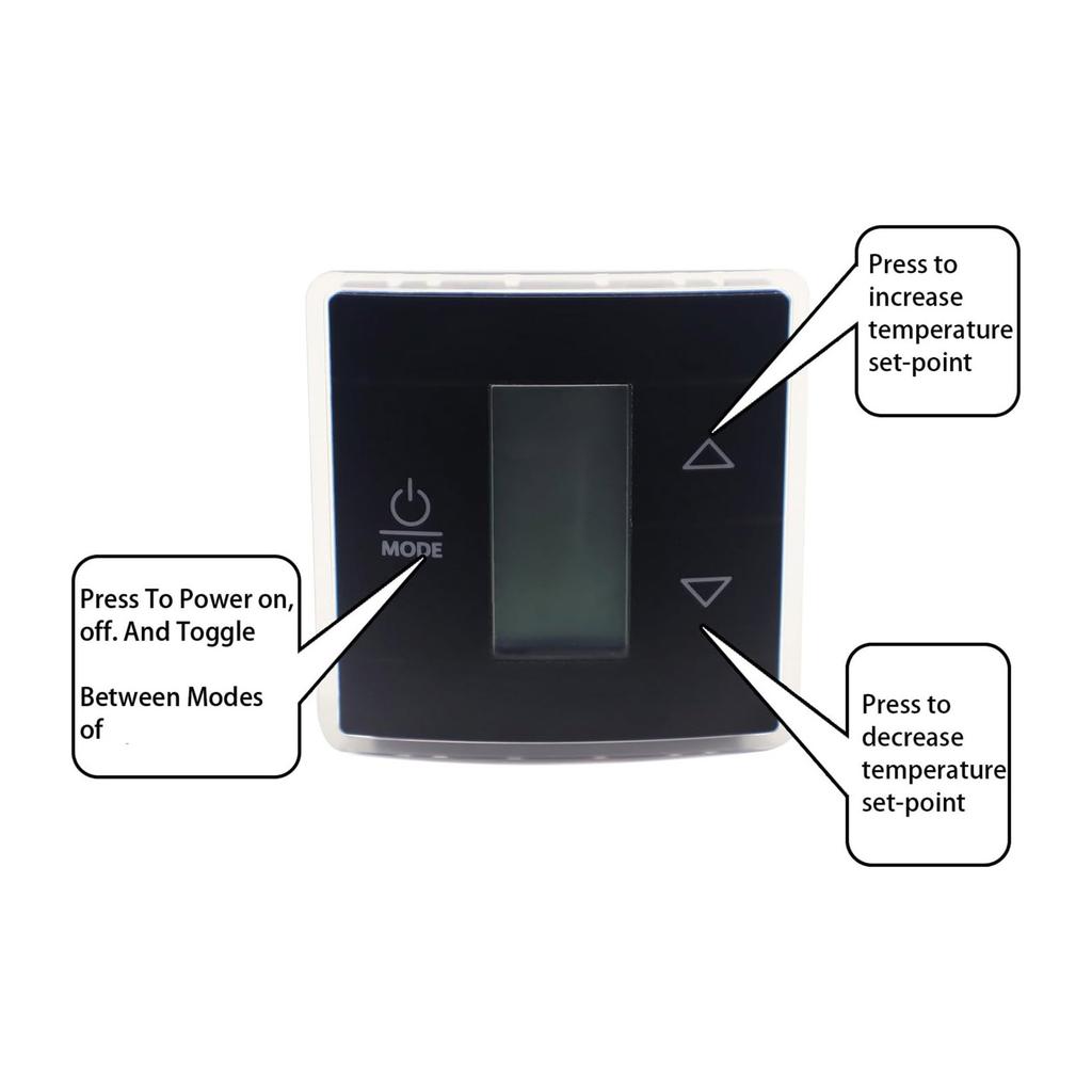 Digital Temperature Display Thermostat Single Zone Campers Thermostat for Air Conditioner 3316250.712