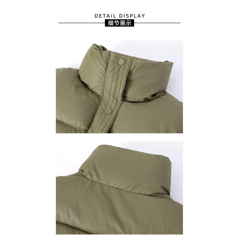 Women S Winter Cotton Vest Stand Collar Loose Short Sleeveless Vest