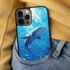 Fliegender Wal Magisch Weiche Handyhülle für iPhone 17 Air 16e Pro max 15 Pro 13 14 Plus 11 12 MagSafe Magnetisches Coque