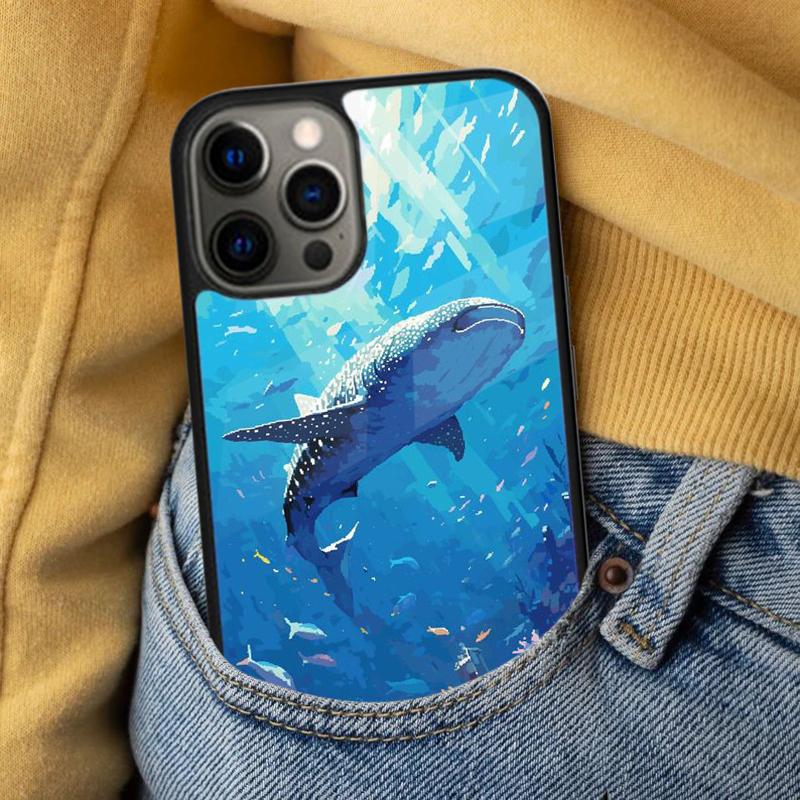 Fliegender Wal Magisch Weiche Handyhülle für iPhone 17 Air 16e Pro max 15 Pro 13 14 Plus 11 12 MagSafe Magnetisches Coque