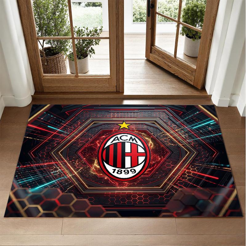 AC Milan Design Crystal Velvet Rug Soft Decorative Mat for Bedroom Entrance