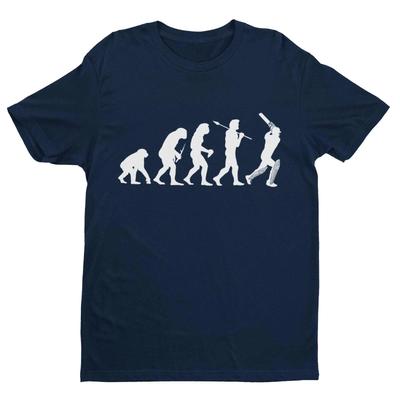 Die Evolution des CRICKET T-Shirts Affe zu Mensch Darwin Lustiger Cricketer Geschenkidee