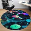 1pc Vinyl Records Cosmic Office Round Area Rug,  Mat Suitable ForOffice, Under Office Chairs Bedroom Living Room Home Decor, Room Deco