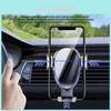 Vehicle Air Vent Phone Holder With Metal Hook And Extendable Arm For Car Navigation