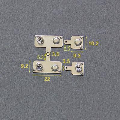 50PCS AAA Battery Spring Contacts OEM Metal Nickel Plated 9*22mm 9*10mm Type-S22 for Electronic Components Market