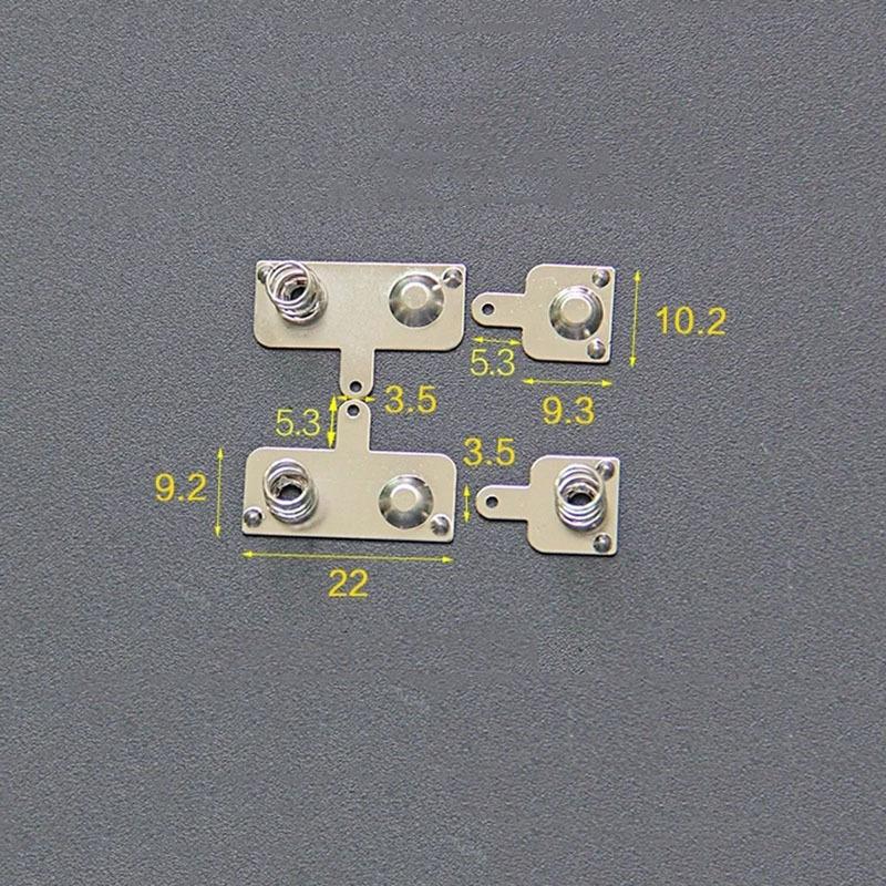 50PCS AAA Battery Spring Contacts OEM Metal Nickel Plated 9*22mm 9*10mm Type-S22 for Electronic Components Market