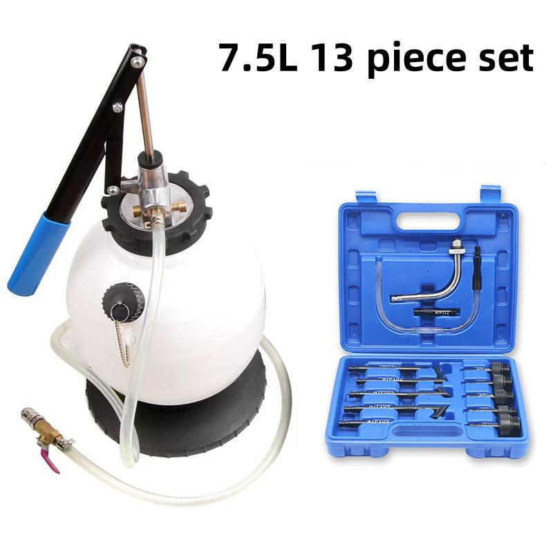 

Transmission Fluid Pump ATF Fluid Transfer Filler 7.5L Filler Hand Pump Oil Filling Change Tool Transmission Gearbox Tool with 13pcs adapters
