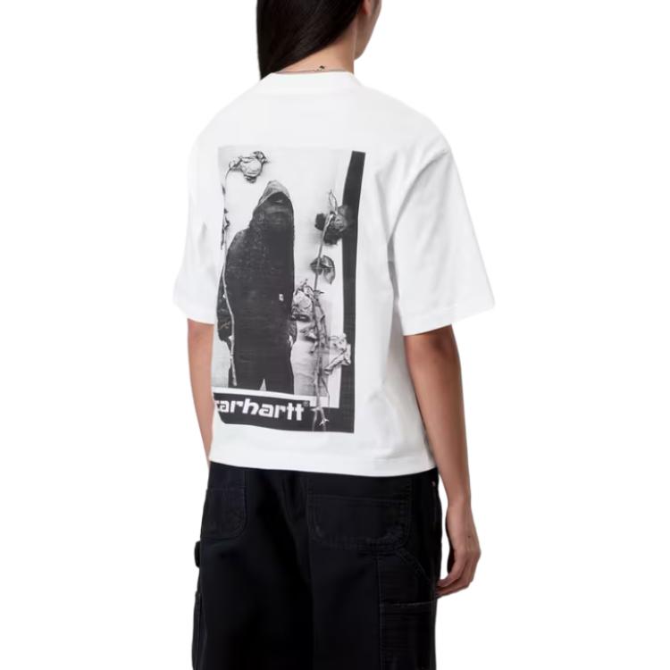 Carhartt WIP Womens S/S Archive Script T-Shirt Comfortable Simple Round Neck Short Sleeve Women tops I036042-02-XX