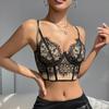 Spicy & Sexy Lace Underwire Camisole with Eyelash Lace Details