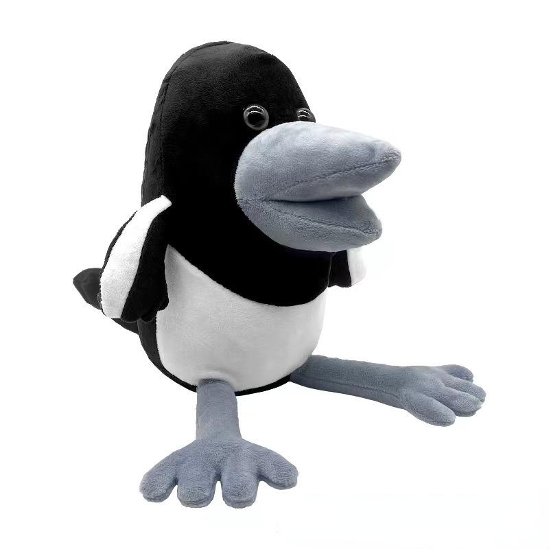Juguete de Peluche de Steve y Maggie de 22 cm Nuevo Halloween Kawaii Urraca Cuervo Juguetes de Peluche Animales de Peluche Suaves Muñecas Para Regalos Navideños