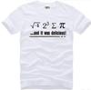 Women's round Collar Short Sleeve T-shirt INS Fashion Mathematical Formula Print Casual Summer Top Polyester Fabric