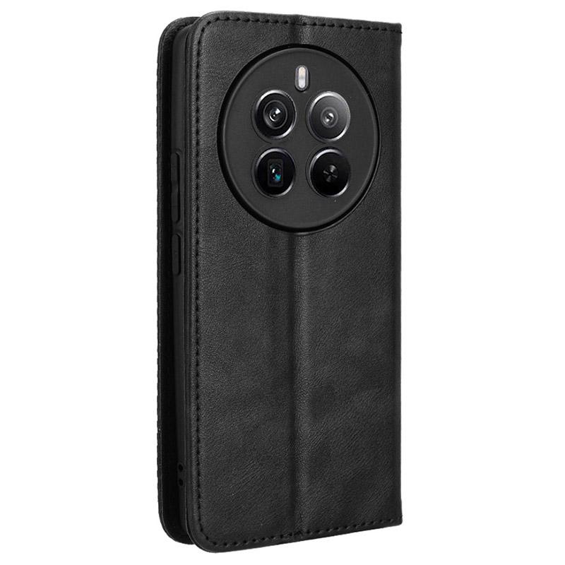 For Realme 12 Pro 5G/12 Pro+ 5G Case Shockproof TPU Shell Leather Retro Texture Phone Cover
