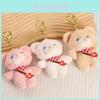 Adorable Plush Teddy Bear Cute Mushroom Bear Keychain Soft Stuffed Toy 12cm