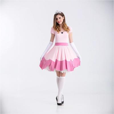 Halloween Erwachsenen Pfirsich Prinzessinnenkleid Rosa Prinzessinnenkleid Party Verkleidungskostüme Bühnenkostüme