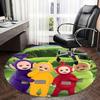 Teletubbies,Tinky Winky Chair Mat Round Rug Office Carpet, Machine Washable, Non Slip, Suitable for Living Rooms, Bedrooms