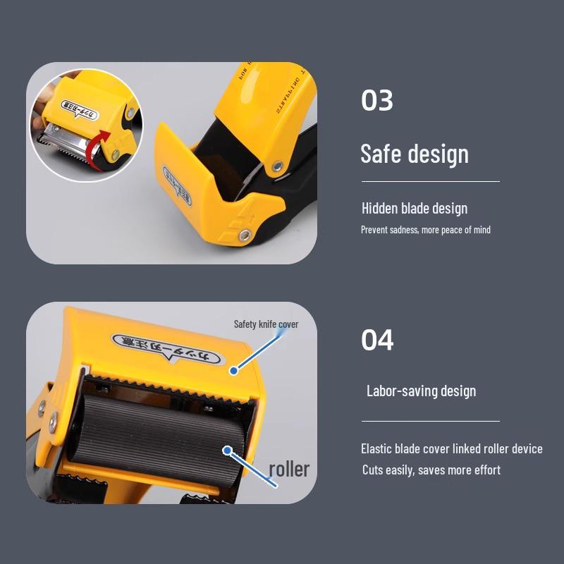 Upgraded Metal Tape Cutter & Thickened Sealing Machine for Express Packaging