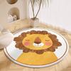 Round Carpet Living Room Plush Mat Thick Children's Room Reading Area Cartoon Bedroom Study Swivel Chair Soundproof Foot Mat