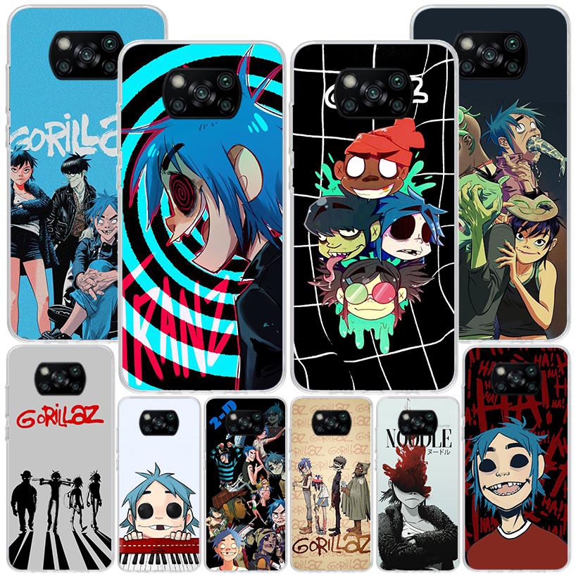 Gorillaz Anime Phone Case For Xiaomi Poco X7 X6 X5 Pro F7 Ultra Redmi 15C 15 13C 13 12C 12 10 10A 10C 9 9A 9C 9T Cover Poco X7 X