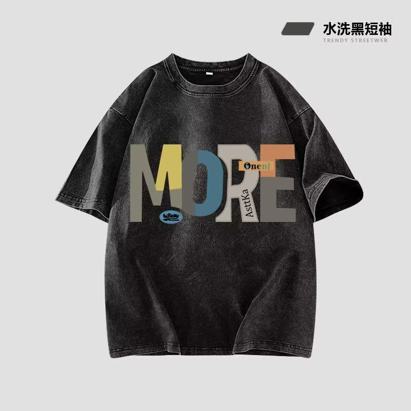 

2025Men s Summer New Trendy Casual Sleeveless Vest for Male Students, Loose Fit, Versatile, Sweat-Absorbent, Washed Vintage Style T T-shirt Vest M сірий колір