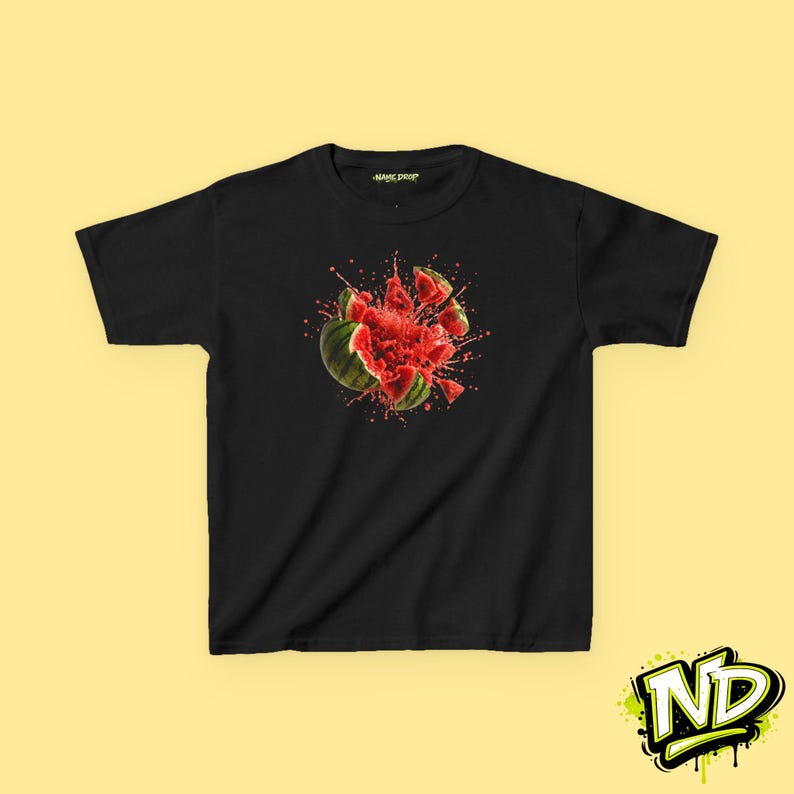 Watermelon Explosion Toddler T-Shirt, Funny Fruit Graphic Tee, Summer Kids Shirt, Cute Toddler Gift, Fun Food Tee 130
