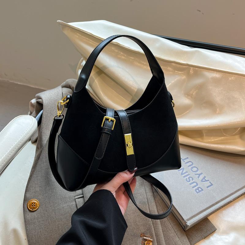 

High-value contrasting colors, niche fashionable bags, women s summer new foreign-style commuting handbags, shoulder bags, messenger women s bags чёрный