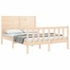 Solid Wood Bed Without Mattress 140x200 Cm Pine Wood