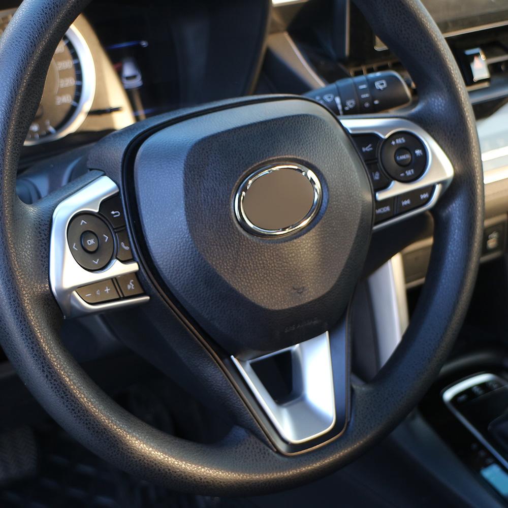 For Toyota Avalon Corolla Cross Rav4 Rav 4 2019 2020 2026 2026 2026 Steering Wheel Panel Sticker Cover Trim Interior Accessories