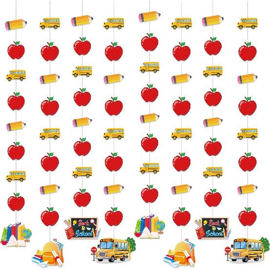 Fairy First Birthday Party Decorations, 8PCS Fairy Hanging Garland Banners Decor Butterfly Flower Fairies Theme Hanging Banner Decor for Wall Ceiling