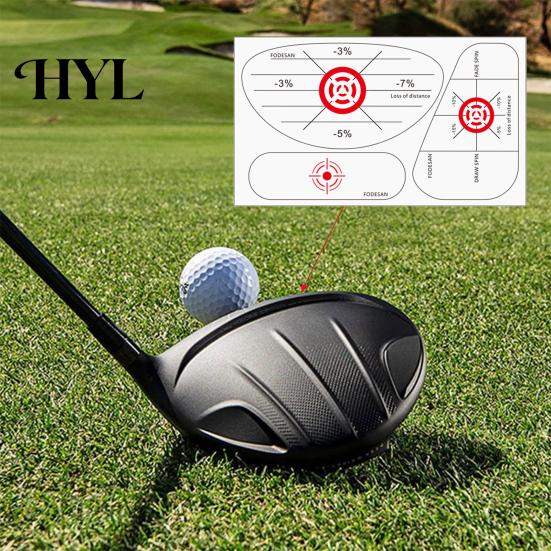Golfschwung Haltungskorrektur Aufkleber 50 Stück Impact Tape Etiketten Verbessern Sie die Genauigkeit Dünn für Schläger Und Distanz Aufkleber Eisen Holz Fairway Treffpunkt