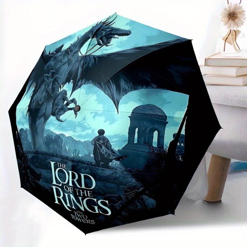 The Lord of the Rings Automatic Umbrella with Folding Feature - Travel Umbrella, Perfect Gift for Birthday, Christmas A0827024