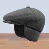 Headgear Earflap Woolen Hat Soft Hooded Thermal Cap Versatile Ear Protection Peaked Cap  Keep Warm