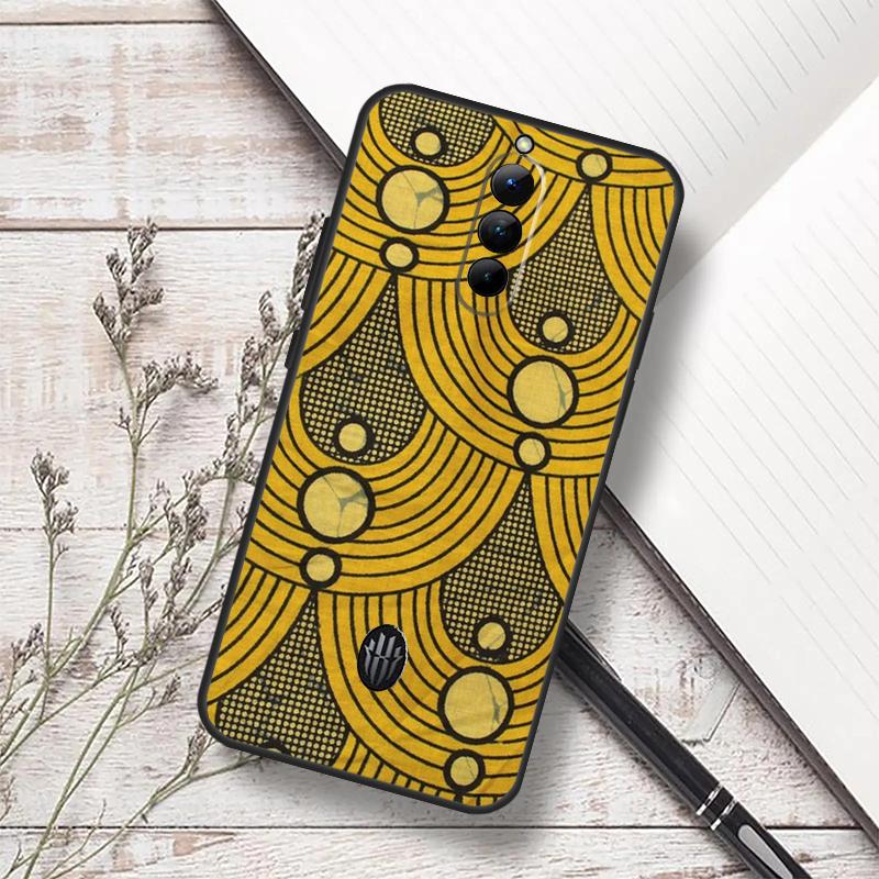 

African Wax Fabric Case For ZTE Nubia Red Magic 10S 9S 8S 8 9 10 Pro Plus 6 7 6S 7S Pro RedMagic 10 Air Cover Red Magic 10 Pro