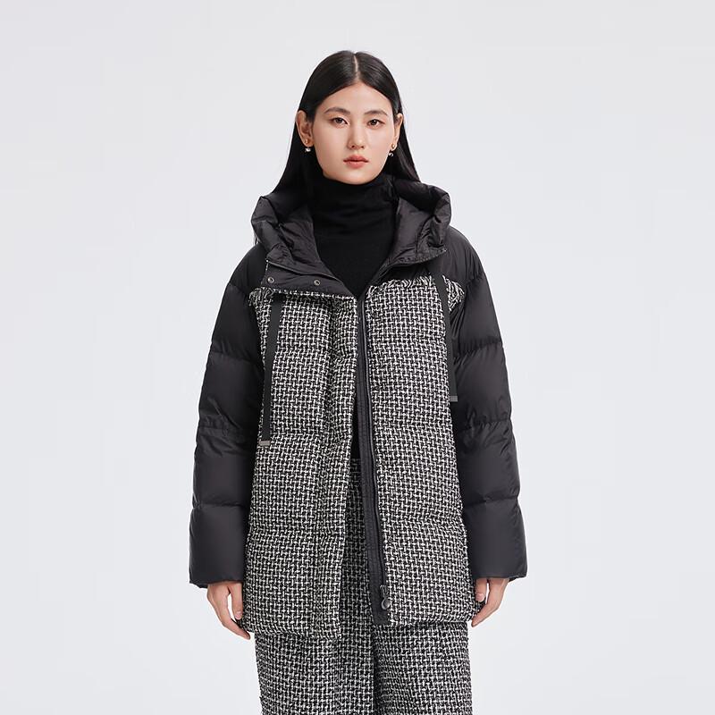 Aimer Women's Fashion Hooded Belted Duck Down Jacket