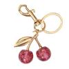 Fashionable Cherry Shaped Keychain Adorable Cherry Fashion Key Chain Stylish Keyrings Jewelry for Car Keys or Bags