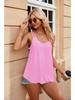 Women's Top Spring/summer T-shirt Sleeveless Suspender Hollowed Out V-neck Vest for Women